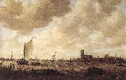 Jan van Goyen View of Dordrecht painting